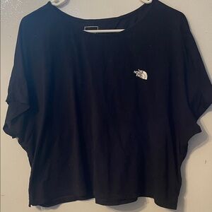 The North Face XL‎ Women's Black Short Sleeve Crop Tee